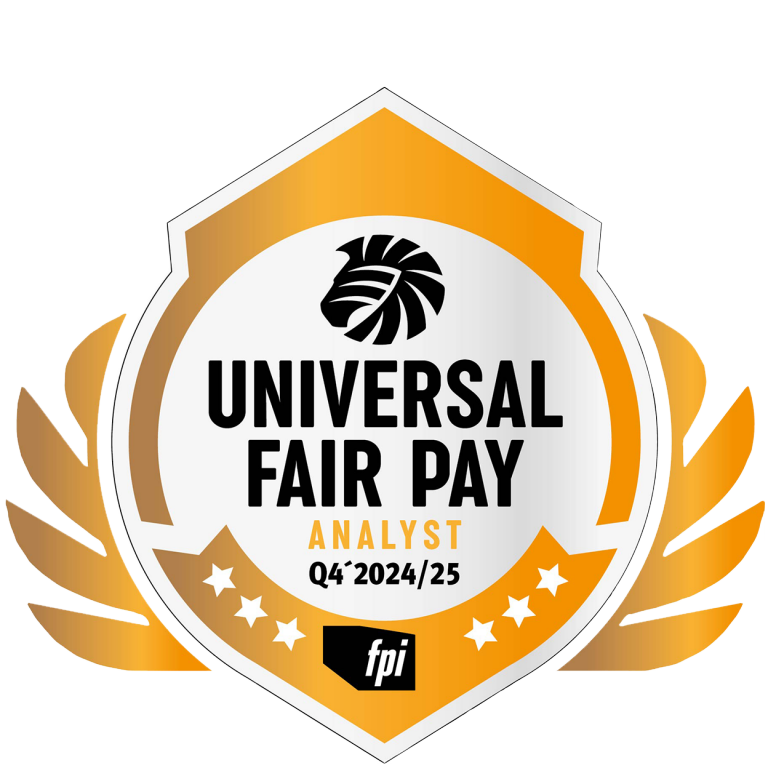 2024 年第四季度至 2025 年 Universal Fair Pay 分析师图片